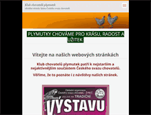 Tablet Screenshot of plymutky.cz